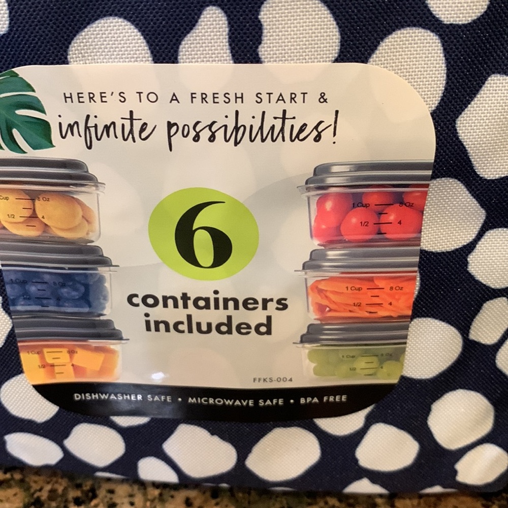 Insulated zip lunch tote - Picture 6 of 7